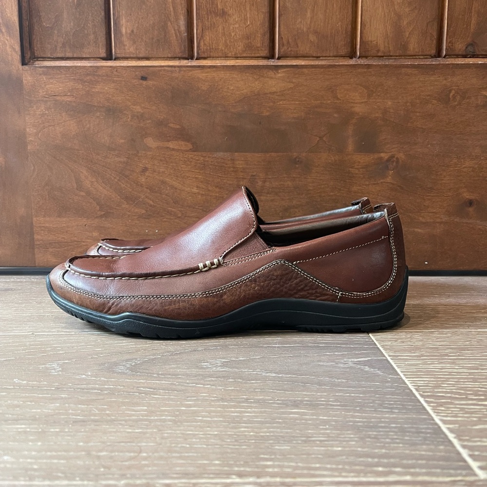 COLE HAAN Men's Air Hughes Venetian Brown Leather Loafers Size 10M